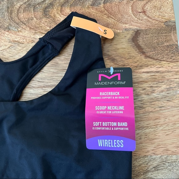 Maidenform black Sporty Racerback wireless Sports Bra - Picture 6 of 9